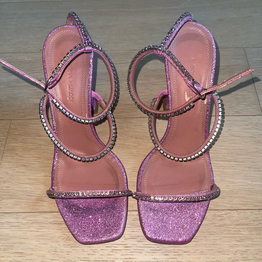 Amina Muaddi gilda heels 39